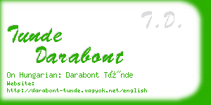 tunde darabont business card